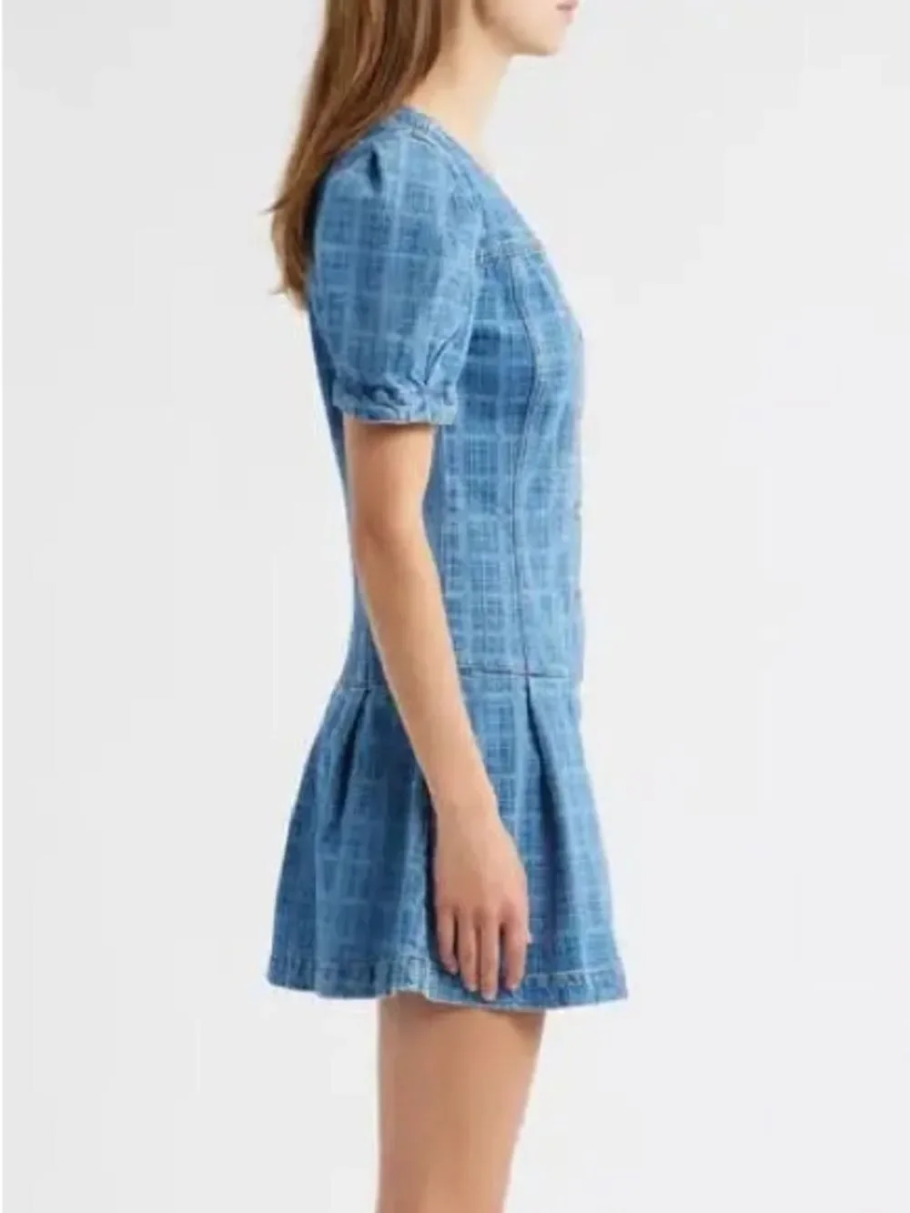 Free People x Damson Madder Adeline Puff-Sleeve Mini Dress